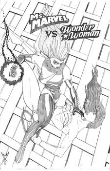 Ms Marvel vs Wonder Woman Cvr