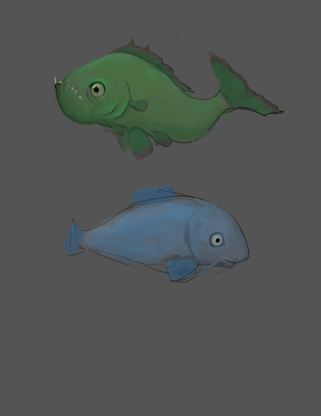 Oscar and Sam : Random fish doodles