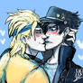 Dio kisses Jotaro