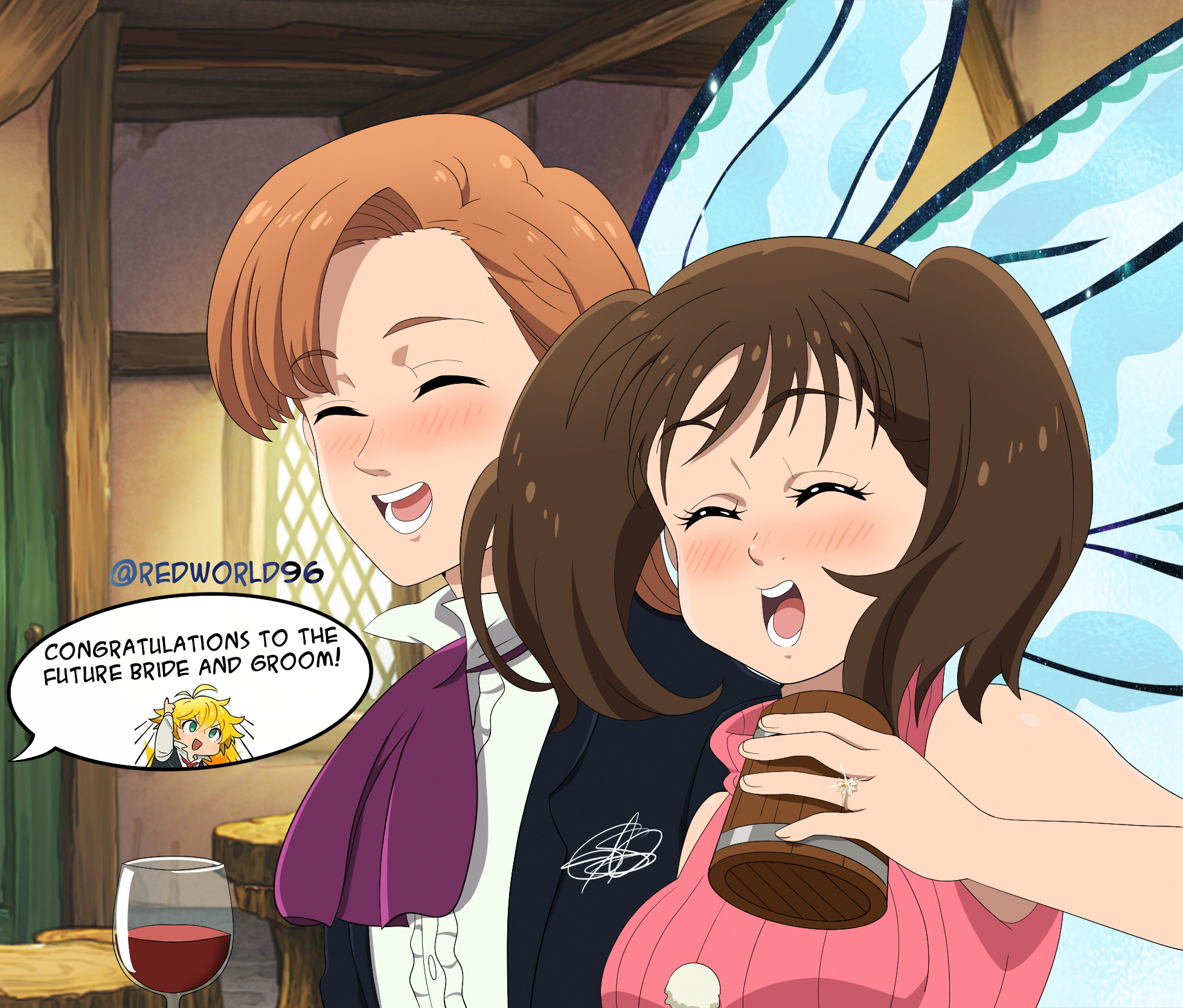 Nanatsu No Taizai King And Diane Engagement By Redworld96 On Deviantart