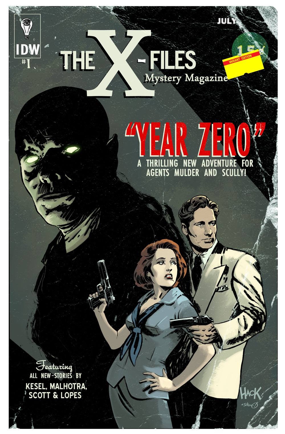 The X-Files: Year Zero #1 variant cover