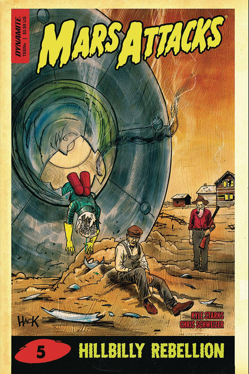 Mars Attacks #5 variant cover by RobertHack