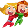 Totally Spies - Chibi Clover and Sam