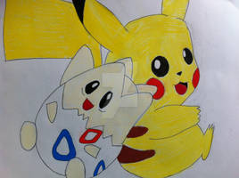 Pikachu and Togepi