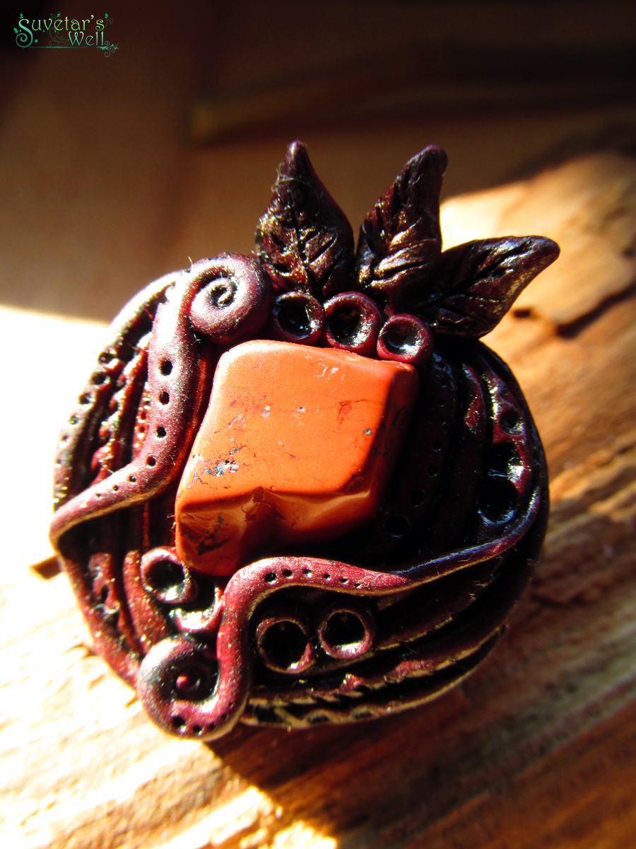 Red Earth brooch