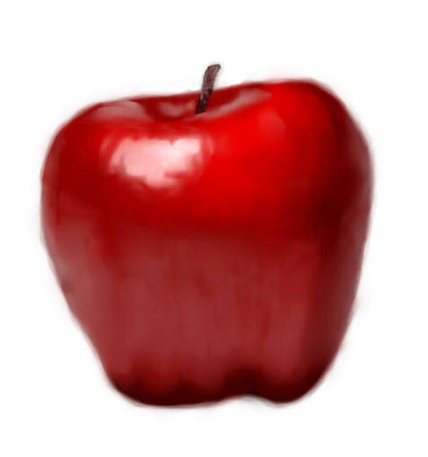 i painted an apple