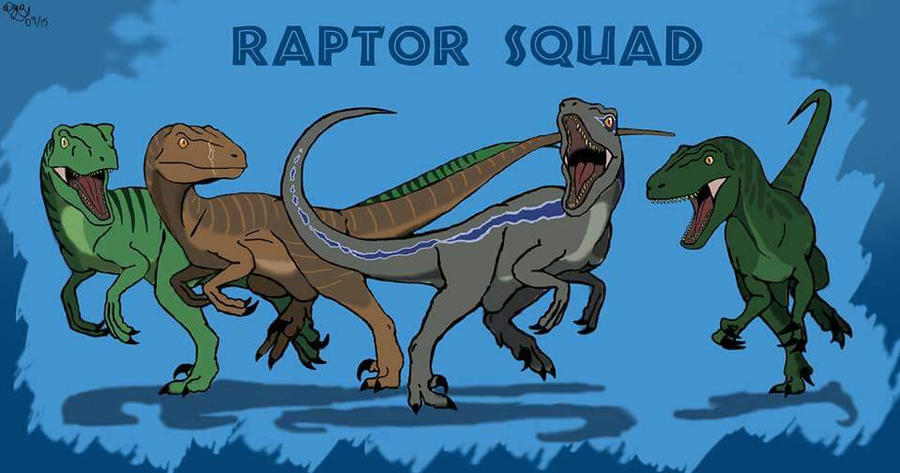 The raptor squad from jurassic world by allotyrannosaurus on DeviantArt