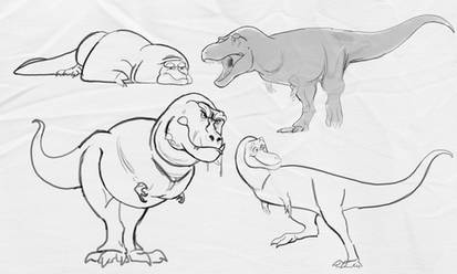 T. rex character design exercise