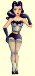 Batman Pin Up by bloodymariathefirst