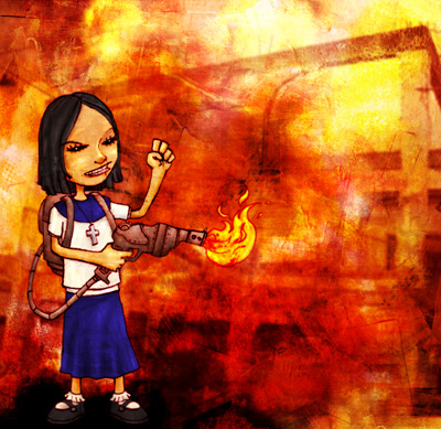 Catholic Arson Girl