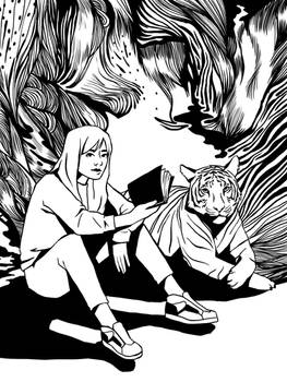 Girl and Tiger