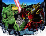 Godzilla vs Red Ronin Color
