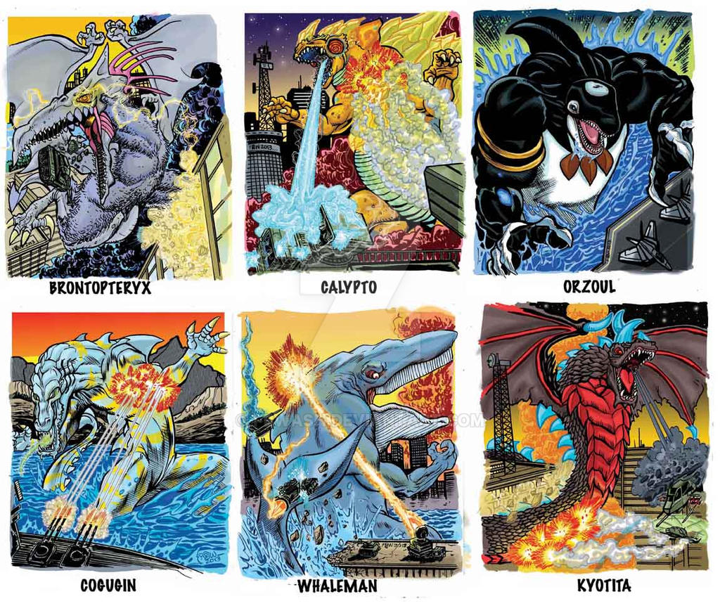Colossal Kaiju Combat Trading Card Sample 2 by fbwash on DeviantArt