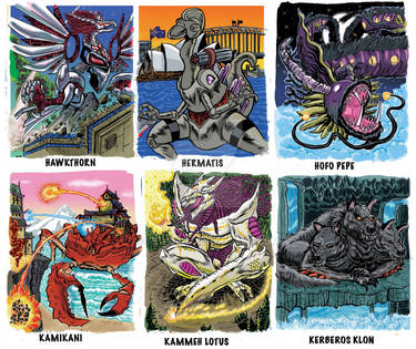 Colossal Kaiju Combat SPN 2 Trading Card Samples 3