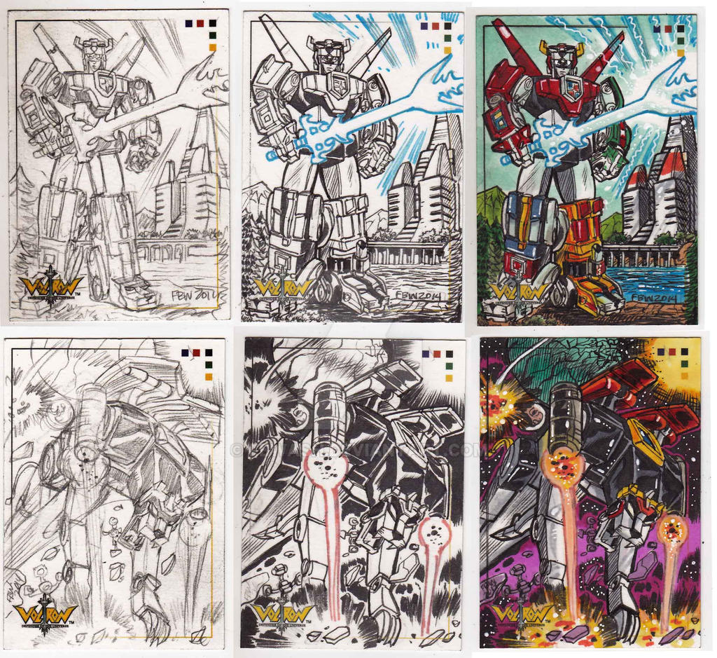 5Finity/WEP Voltron Artist Exclusive Sketch Cards