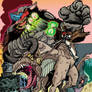 Kaijus and Cowboys Kickstarter #0 Issue Cover Art