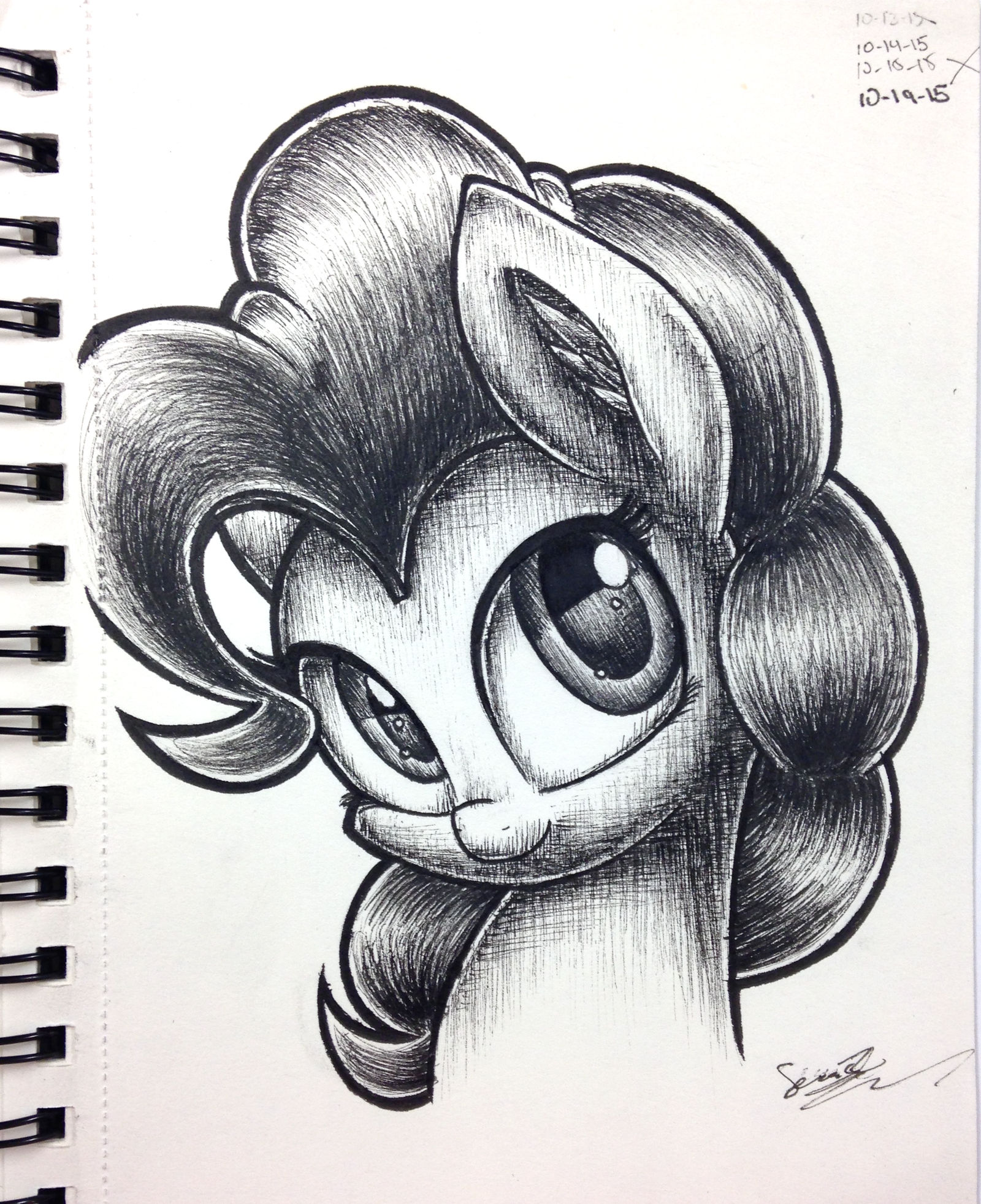 Pinkie Pie Pen Sketch