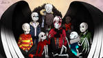 Huge Skeleton Hug Pile! by 13-Lenne-13
