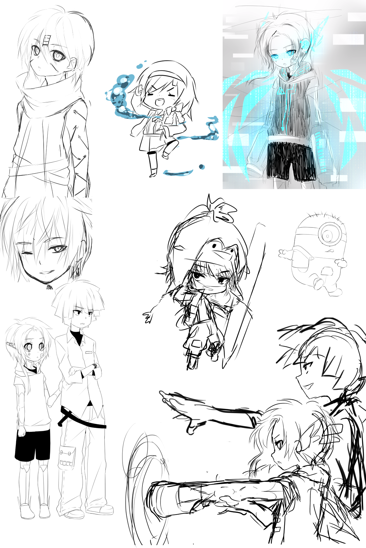 sketch/line dumps