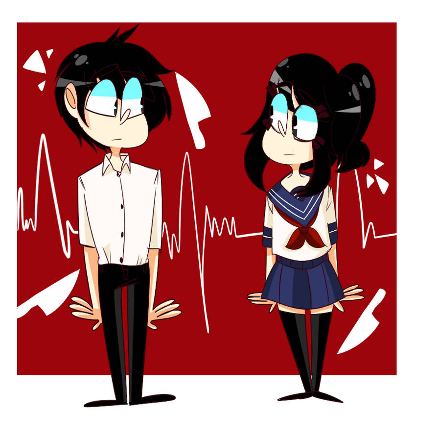 yandere kun y yandere chan by limmysecretisima on DeviantArt