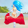 Felicia and her Beach Towel