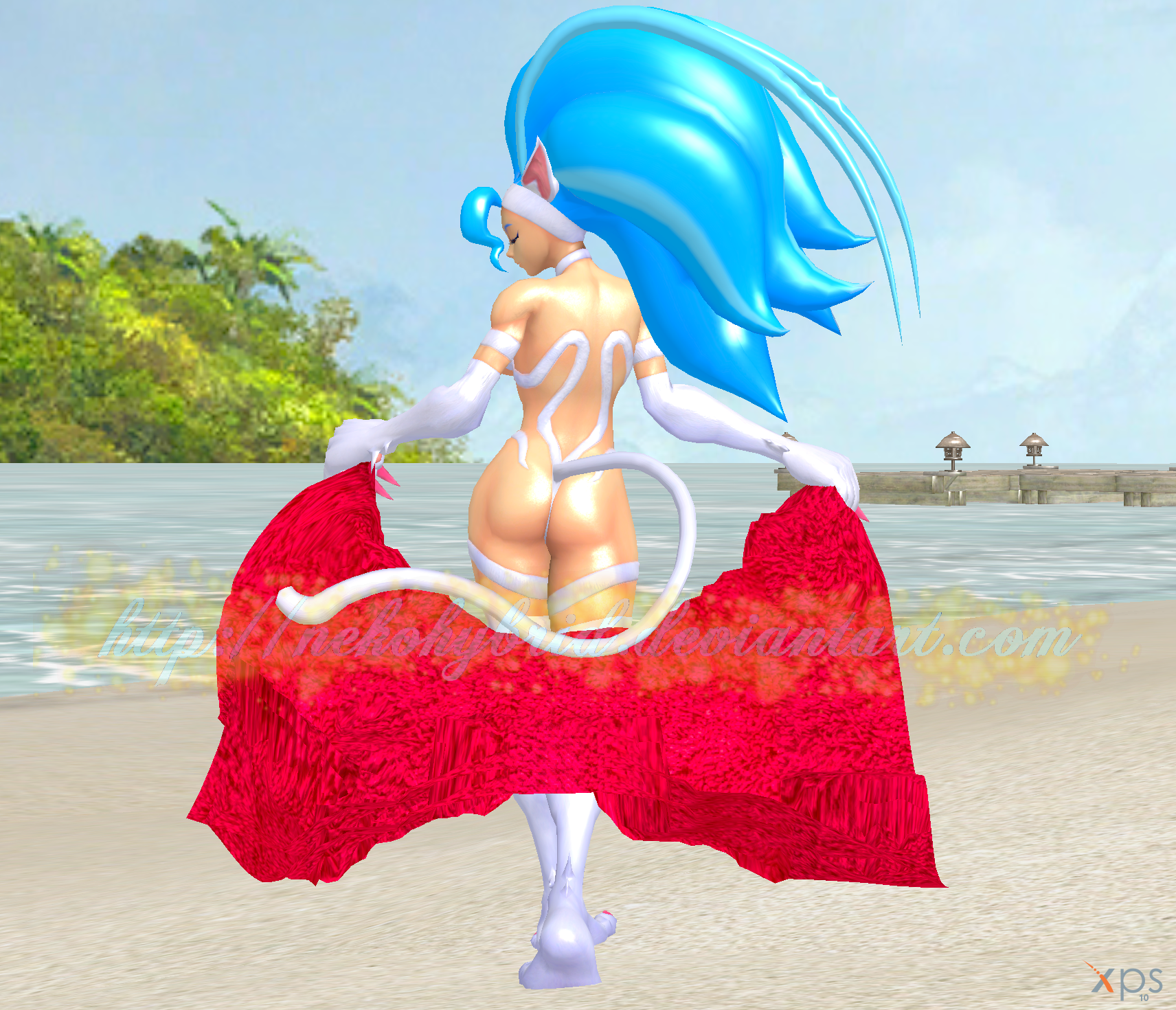 Felicia and her Beach Towel