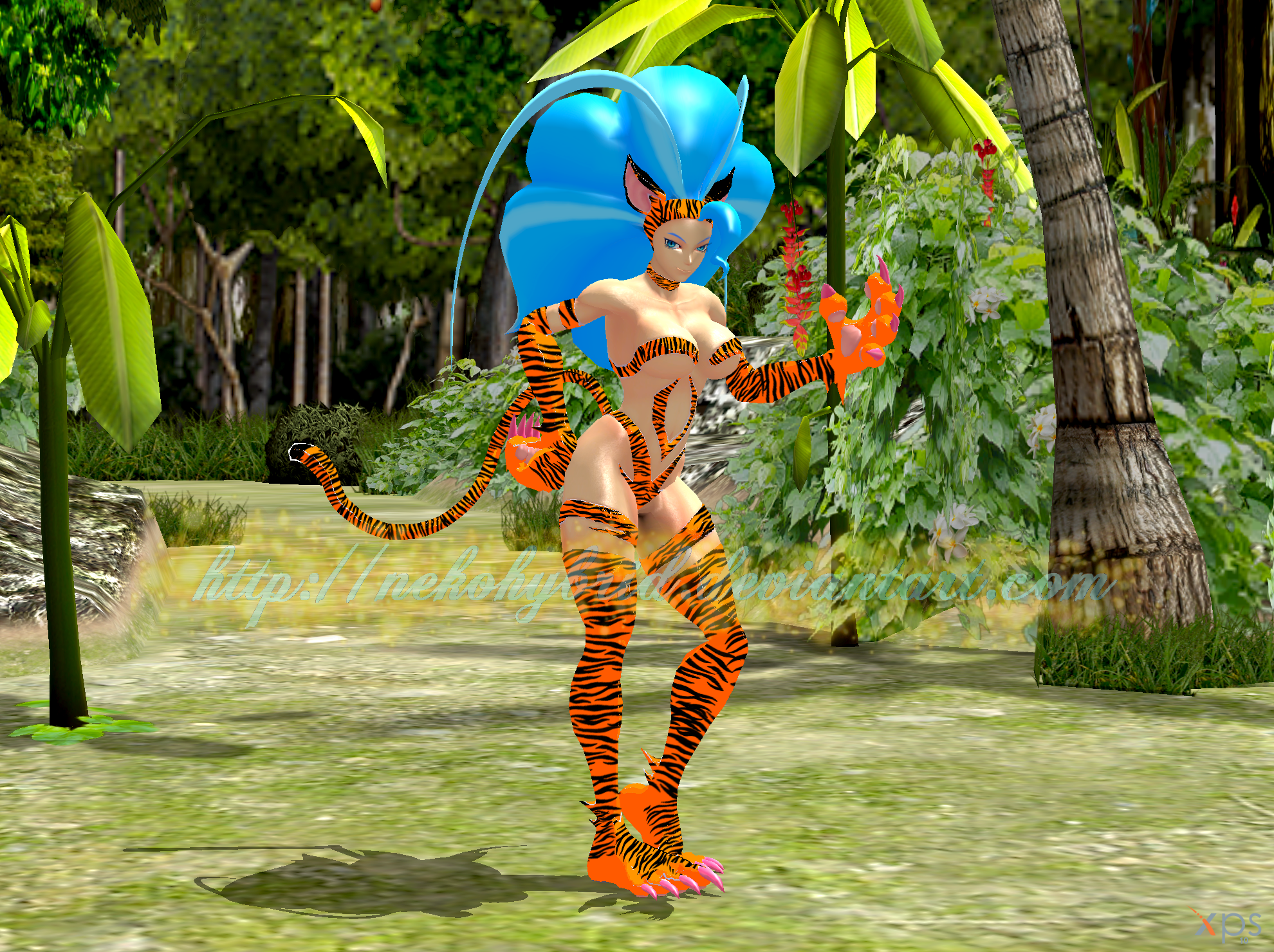 Halloween Dressup: Felicia the... Tigerwoman?