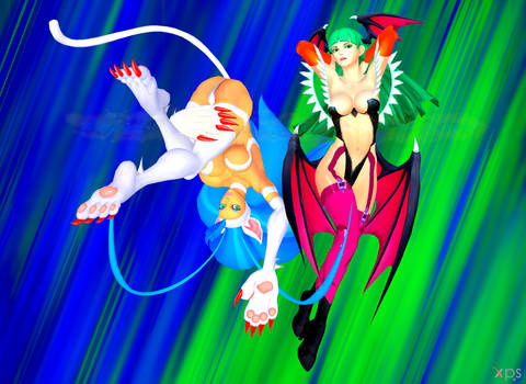 Felicia and Morrigan