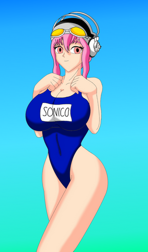 Commission: Swimsuit Supersonico by NekoHybrid Commission: Swimsuit Supersonico by NekoHybrid