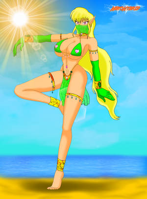 Commission: Gold the Elven Bellydancer by NekoHybrid Commission: Gold the Elven Bellydancer by NekoHybrid