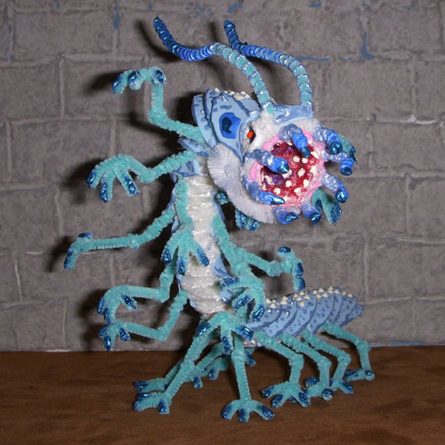 Pipe cleaner blue dragon by teblad on DeviantArt