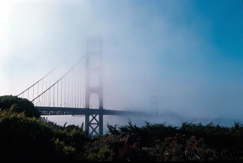 Golden Gate Bridge Foggy