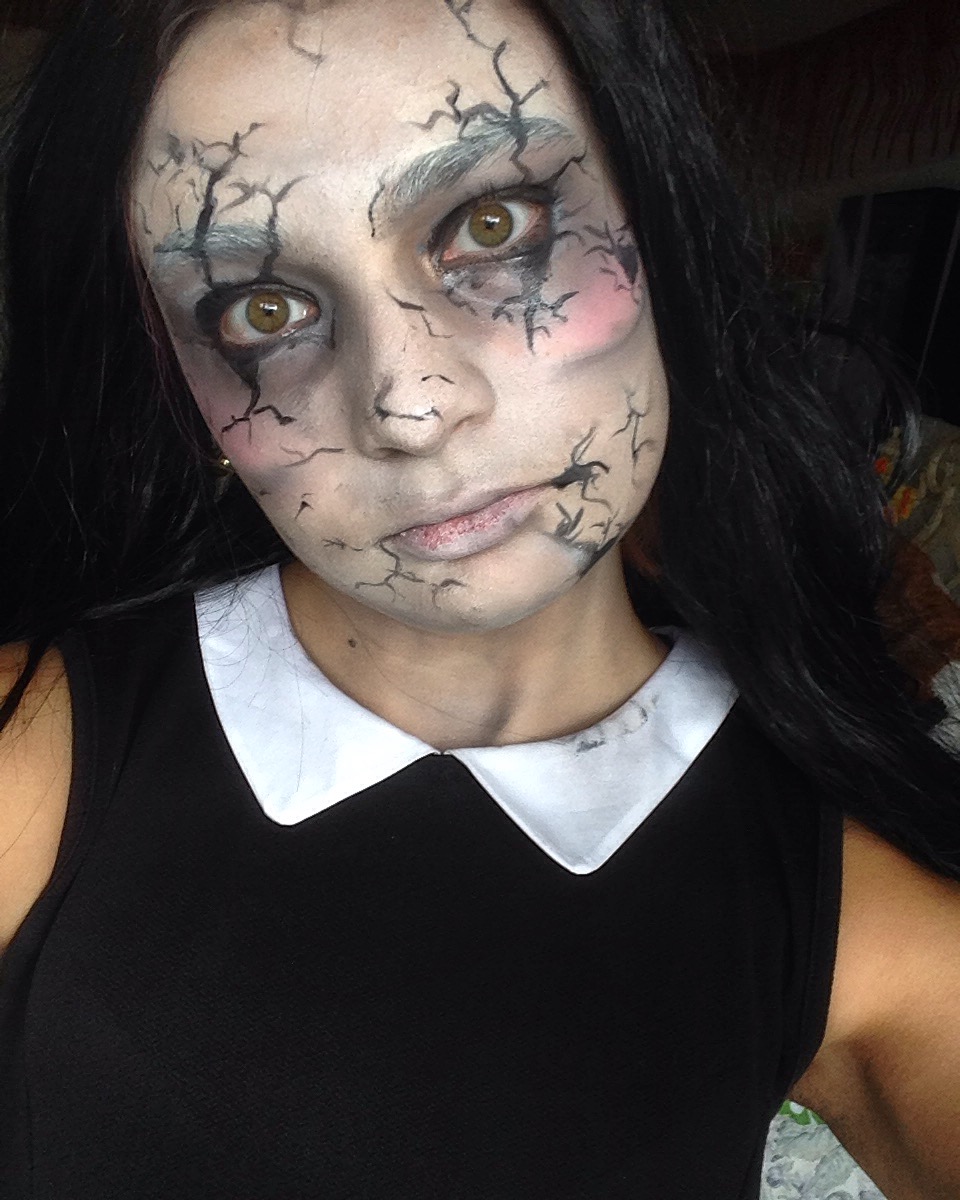 Scary Ed Porcelain Doll Makeup By