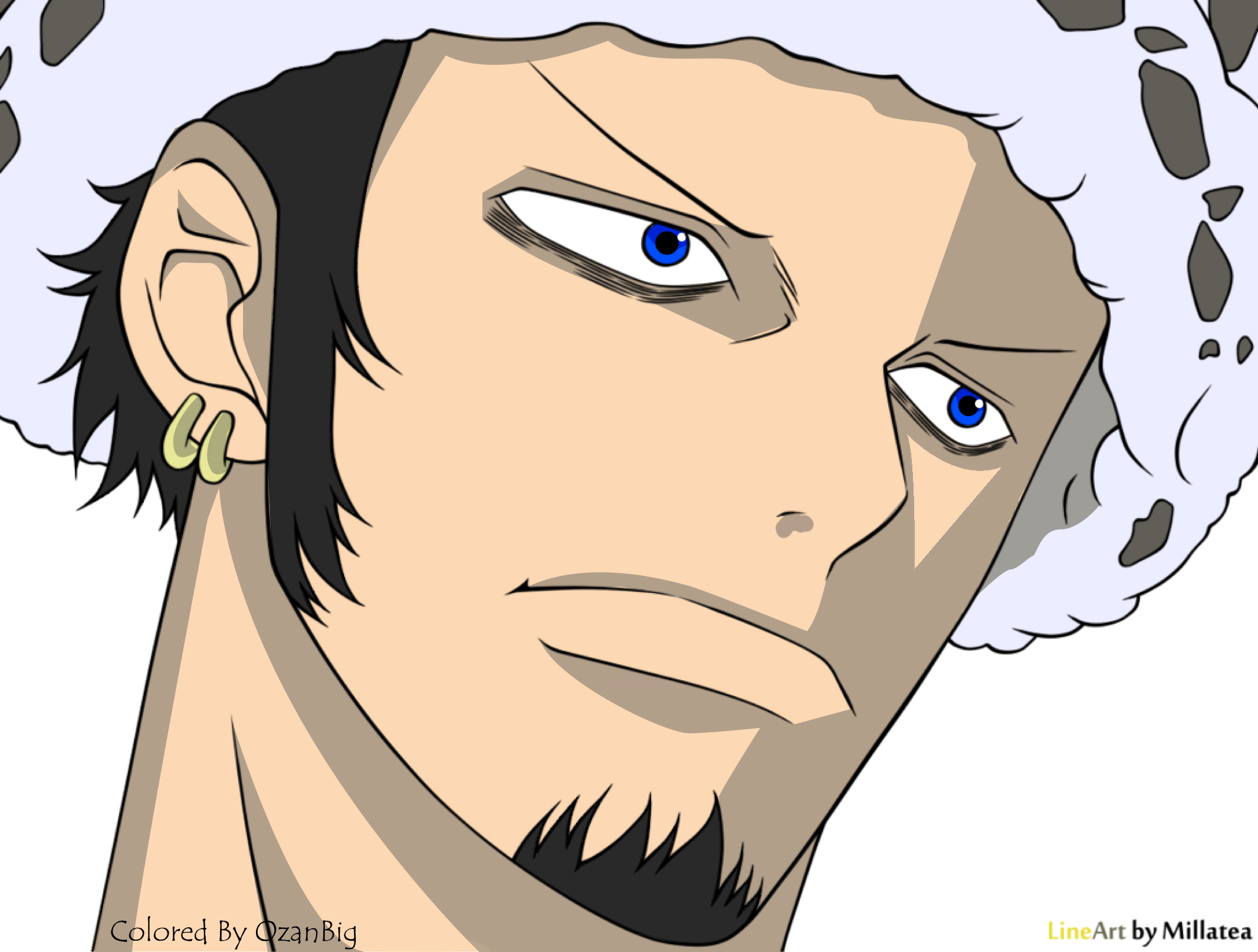 Trafalgar D Water Law Line Art Coloring By Ozanbig On Deviantart