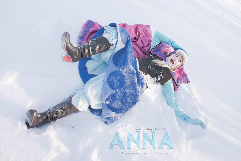 Anna Out Cold Anna fallen in snow by mboes on DeviantArt