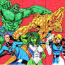 Fantastic four sketchcard puzzle