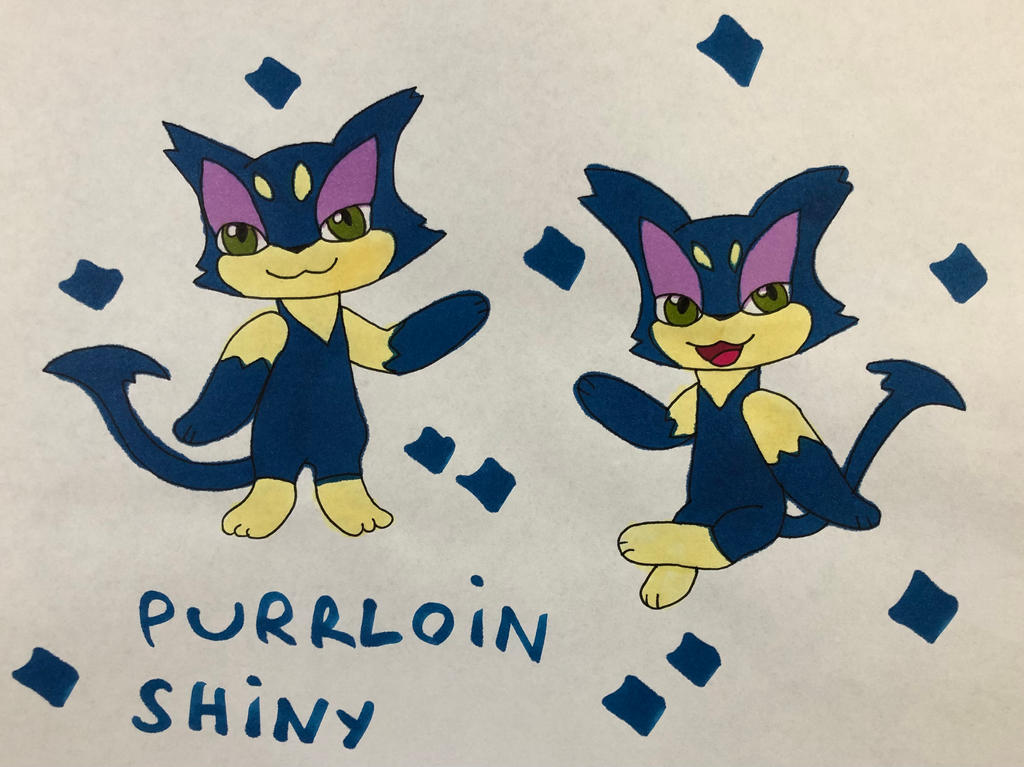 Shiny Purrloin saying hello