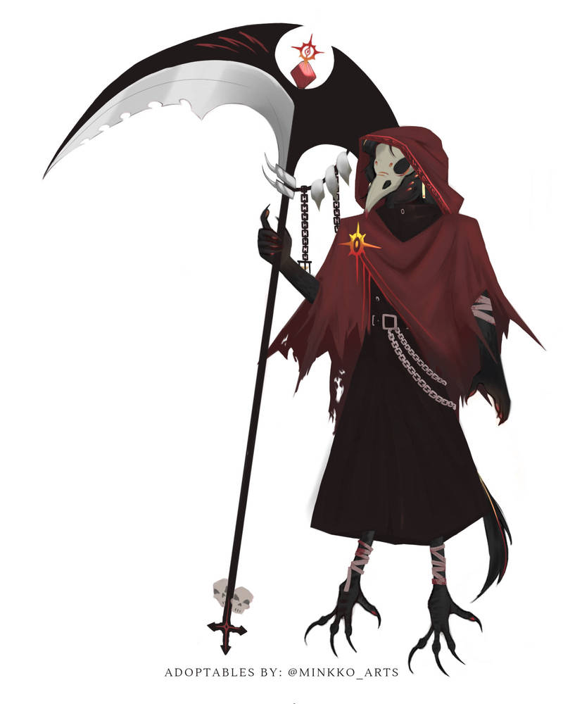 death / raven auction by minkkoartss on DeviantArt