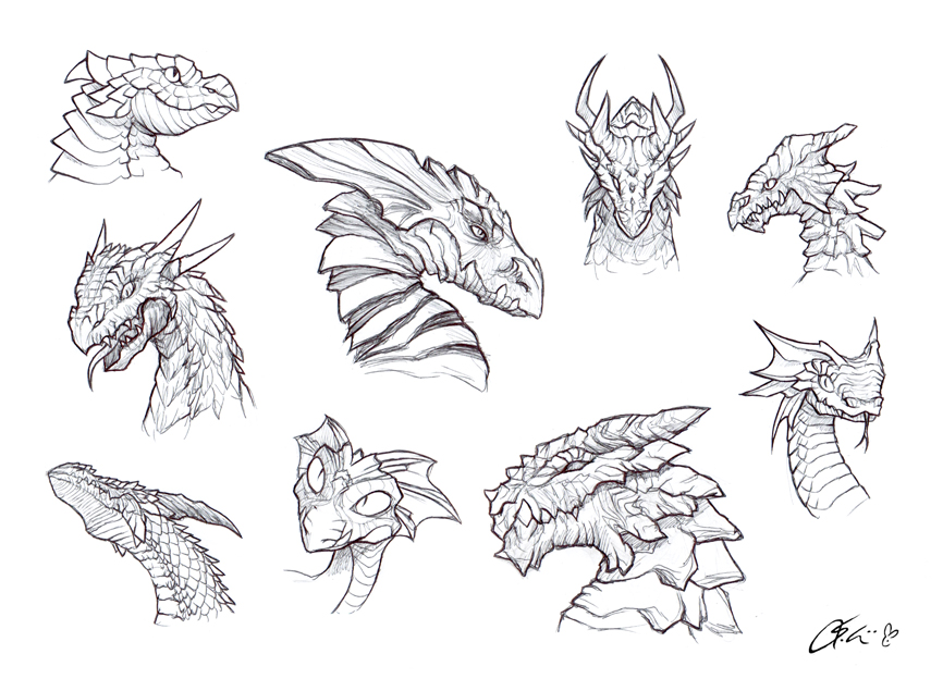 Dragon heads