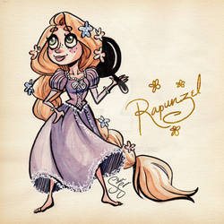 Princess Rapunzel [Watercolor]