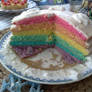 Rainbow cake - inside