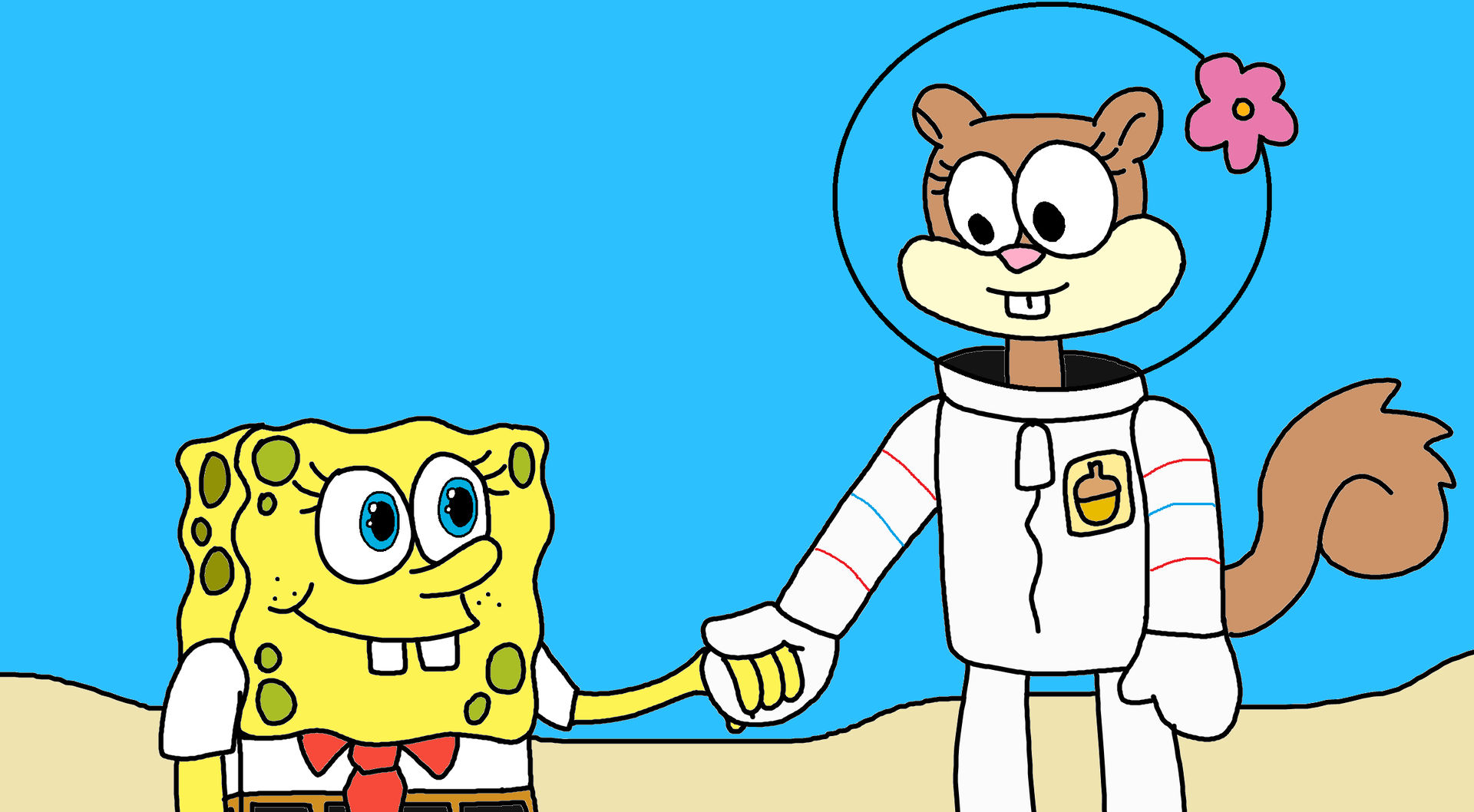 SpongeBob And Sandy By MirzaDoesArt2 On DeviantArt spongebob-and-sandy-by-mirzadoesart2-on-deviantart