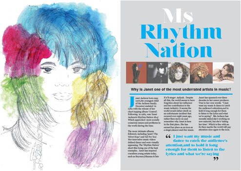 Janet Jackson Magazine Feature.