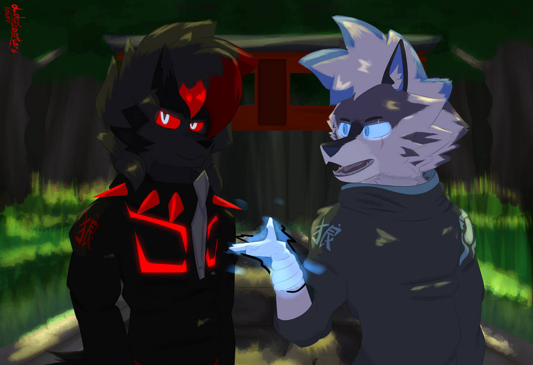 Kuro Aka and Kuro Ao by duskssjoestar on DeviantArt