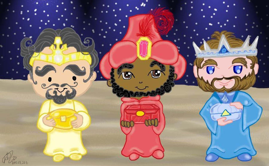 The 3 Wise Men chibi style