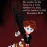 The Omen movie mini poster little Damien