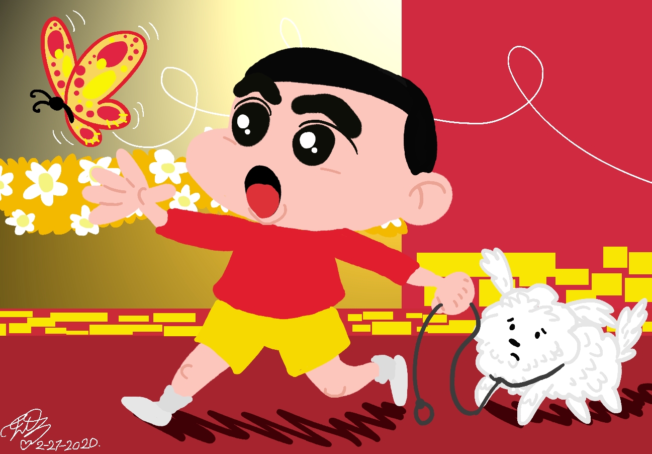 Crayon Shinchan minimalist II by E-Ocasio on DeviantArt