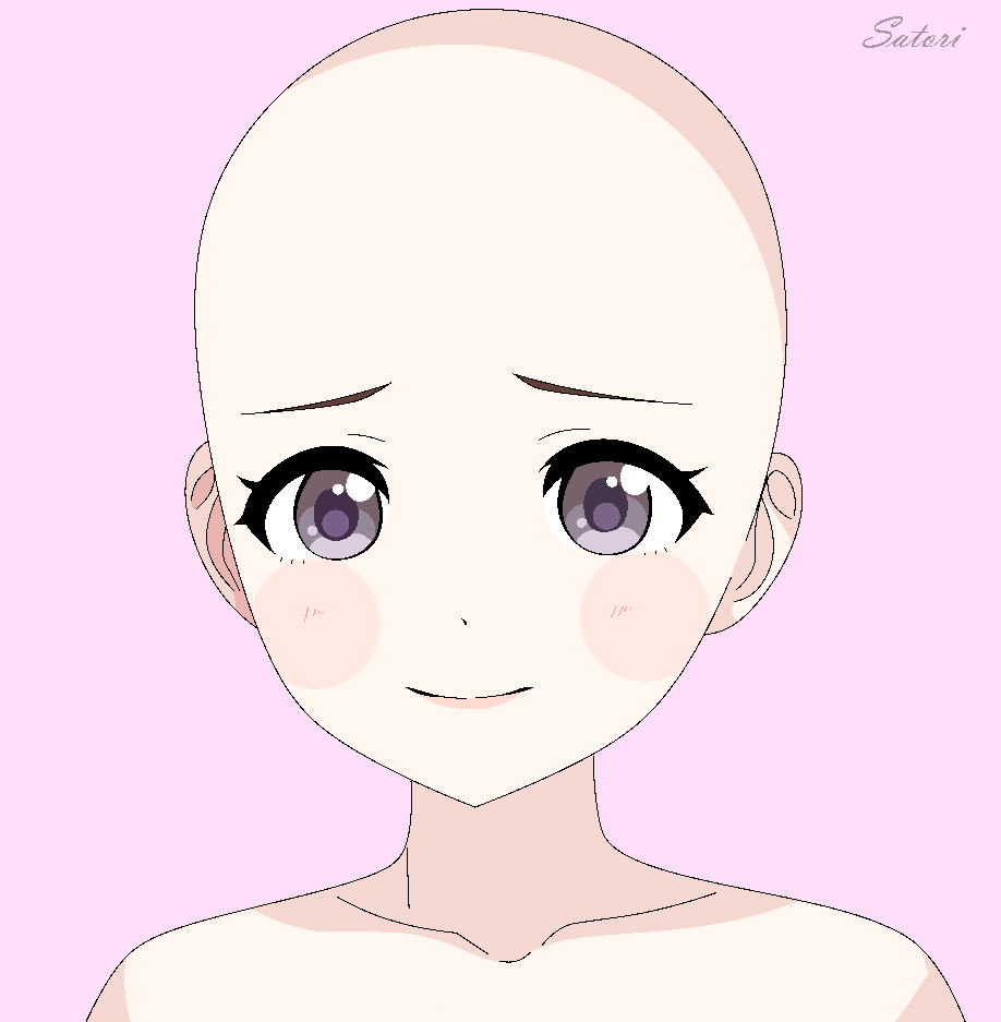 Cute anime face girl base by SatoriSky by SatoriSky on DeviantArt Cute anime face girl base by SatoriSky by SatoriSky on DeviantArt