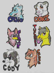 Sample of Badge Commissions . OPEN