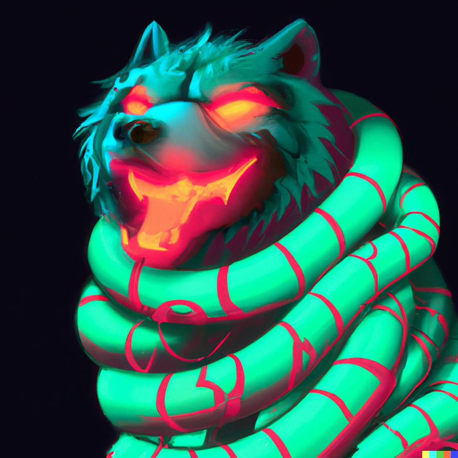 380 - Wolf and Snake Blacklight Poster by KasperZ3R0 on DeviantArt